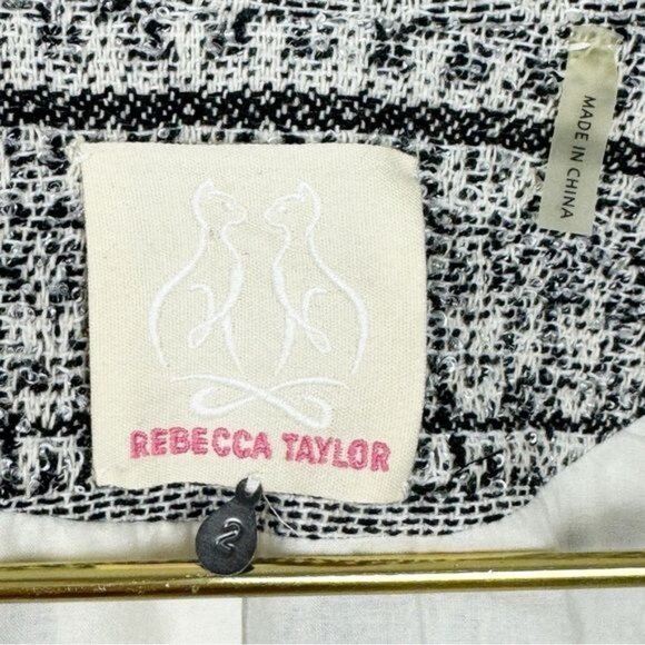 Rebecca Taylor Tweed & Chain Jacket size 2 - Picture 12 of 14
